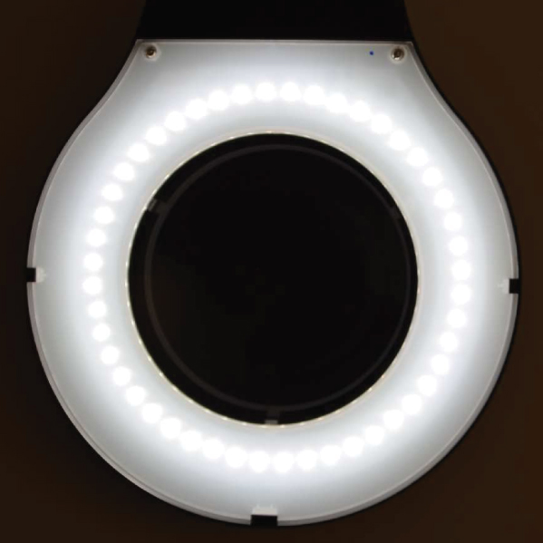 LED-Ringlupenleuchte 8W mit Federgelenkarm