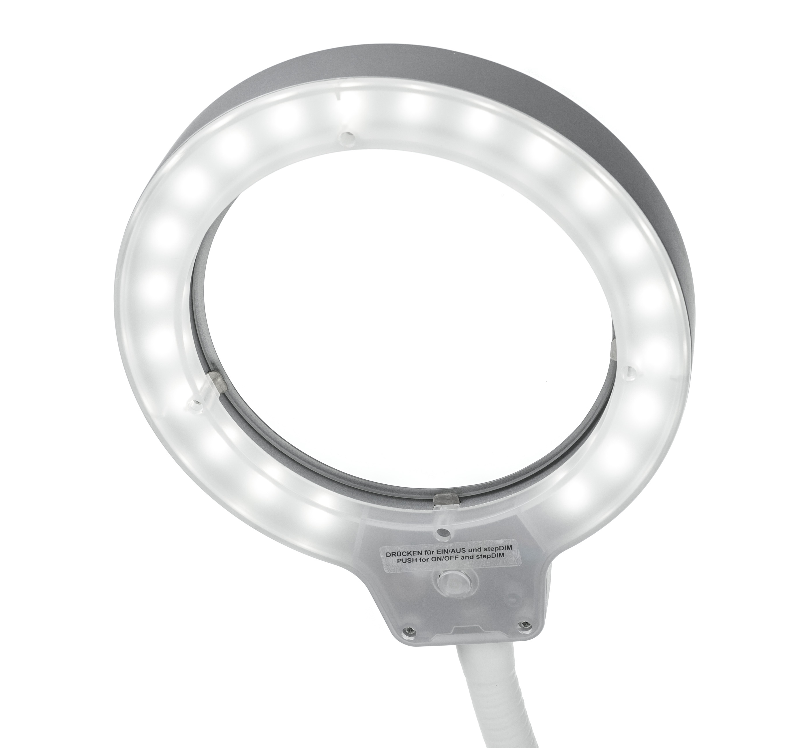 LED-Ringlupenleuchte 8W mit Federgelenkarm